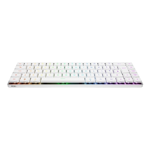 ASUS ROG Falchion RX Low Profile Wireless Mechanical RGB Gaming Keyboard in White, 65pc, ROG RX Red Switches